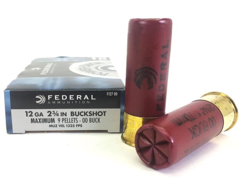 Federal - 12 Gauge - Maximum Buckshot - 2 3/4 in - 00 Buck - 50 rounds 