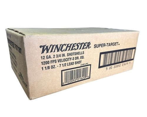 Winchester 12 Gauge Super-Target Shotshells - 250 rounds