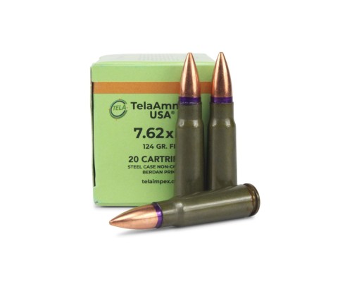 7.62x39 FMJ 1000 rounds by Tela Ammo