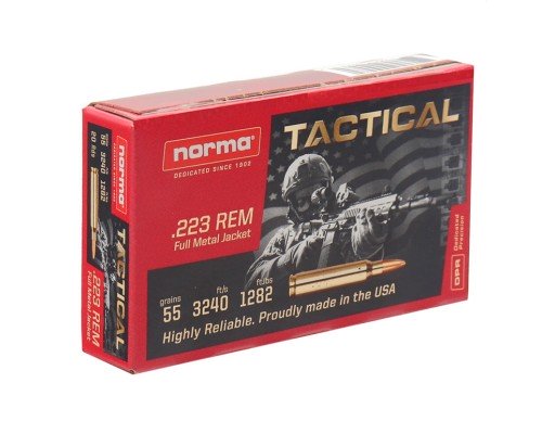 .223 Rem Tactical FMJ 55gr 30 rounds by Norma .223 Rem Tactical FMJ 55gr 30 rounds by Norma