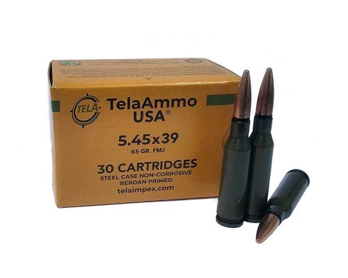 5.45x39 65 gr FMJ 750 rounds by Tela Ammo 